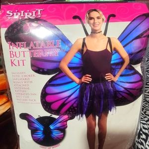 Inflatable butterfly wings